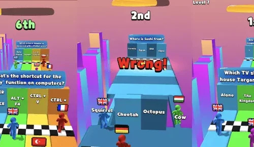  Quiz Rush.io Hyper Casual game SellUnitySourceCode