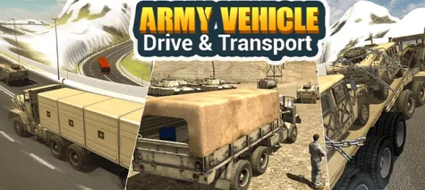 Army Vehicle Drive & Transport 3D – Unity Game  – SellUnitySourceCode.com