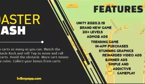 🎢 Coaster Crash – Hypercasual Adventure Game | SellUnitySourceCode.com