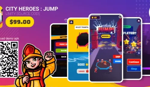 CITY HEROES | SUPER CASUAL GAME SellUnitySourceCode