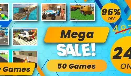 Zoobs Team Mega Bundle Offer: 50 Unity 3D Games SellUnitySourceCode 
