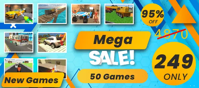 Zoobs Team Mega Bundle Offer: 50 Unity 3D Games SellUnitySourceCode