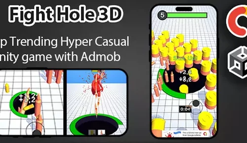 Fight Hole 3D – Unity Game + Admob SellUnitySourceCode 