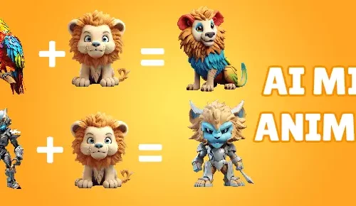 Mix & Match Animals – AI Hybrid Creation Game  – SellUnitySourceCode.com