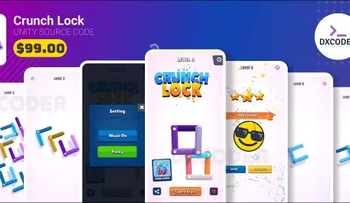 Crunch Lock ! Trending Game SellUnitySourceCode