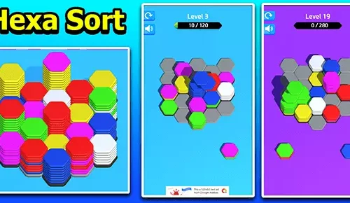 Hexa Sort 3D Puzzle Trending Game Sell Unity Source Code