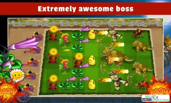 New Angry Plants Flower – Battle Garden Strategy Game – SellUnitySourceCode.com - Image 3