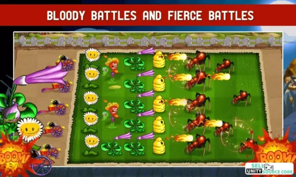 New Angry Plants Flower – Battle Garden Strategy Game – SellUnitySourceCode.com - Image 6