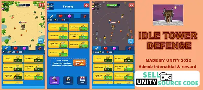 Idle Tower Defense SellUnitySourceCode - Image 4