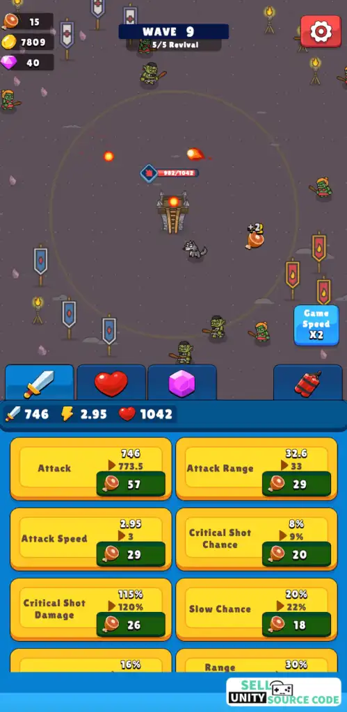 Idle Tower Defense SellUnitySourceCode - Image 8