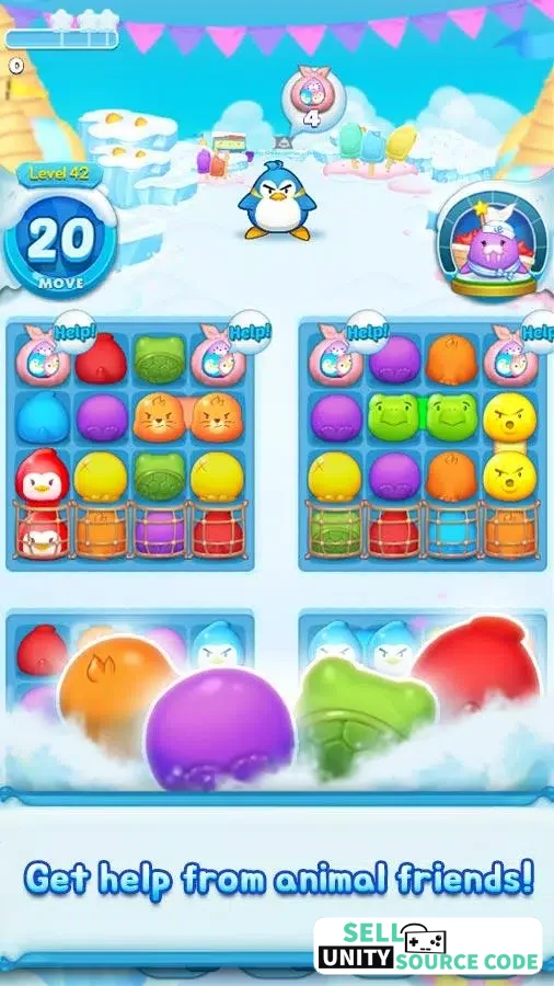 New Air Penguin Puzzle – Slide and Match Puzzle Game – SellUnitySourceCode.com - Image 2