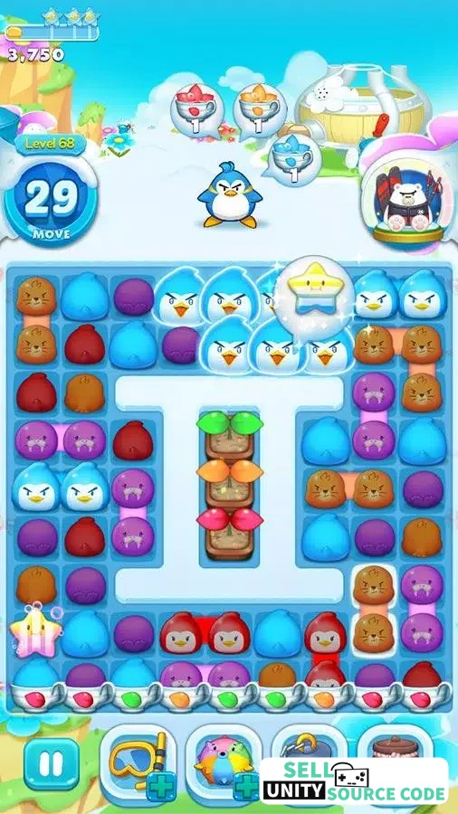 New Air Penguin Puzzle – Slide and Match Puzzle Game – SellUnitySourceCode.com - Image 4