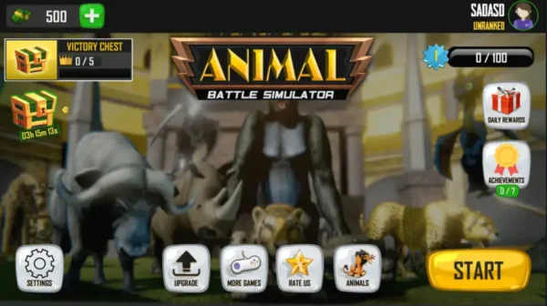 Ultimate Wild Animal FightingBattle Simulator – SellUnitySourceCode.com