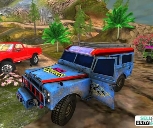 Crazy Jeep Mountain Driver Hill Climb Racer SellUnitySourceCode