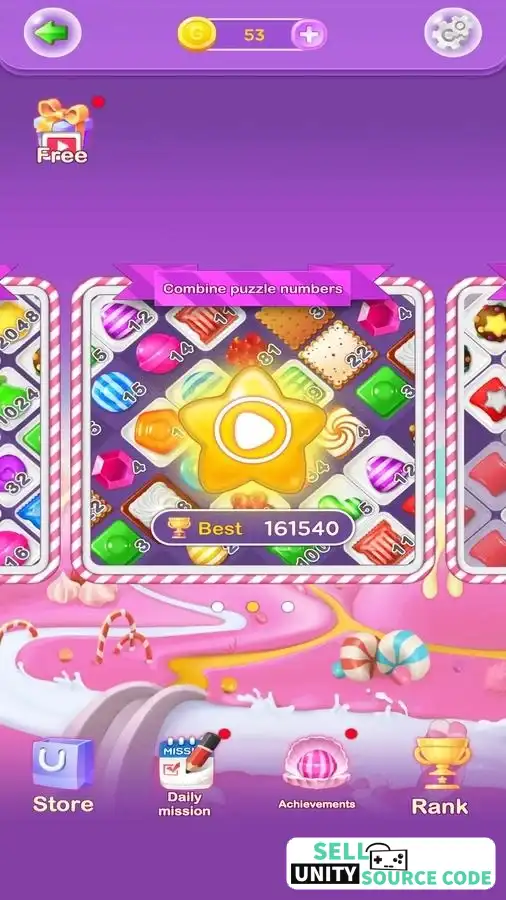 New Block Puzzle Kingdom Master: Fit & Build Logic Game SellUnitySourceCode.com - Image 2