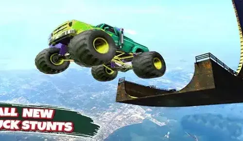 Mega Ramp Monster Truck Impossible Stunt SellUnitySourceCode