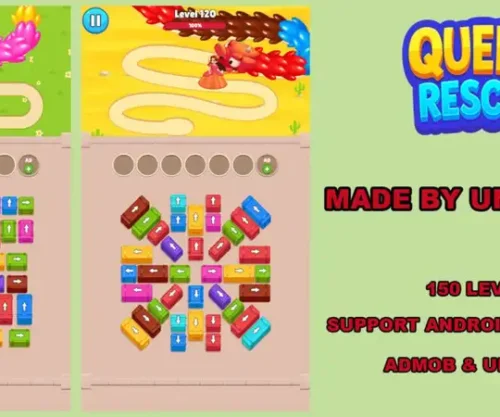 Queen Rescue – Dragon Puzzle SellUnitySourceCode