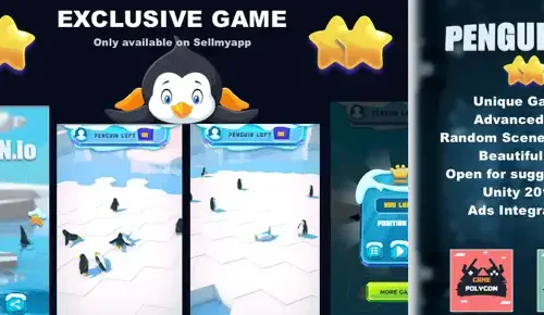 Penguin.io – Addictive Game SellUnitySourceCode