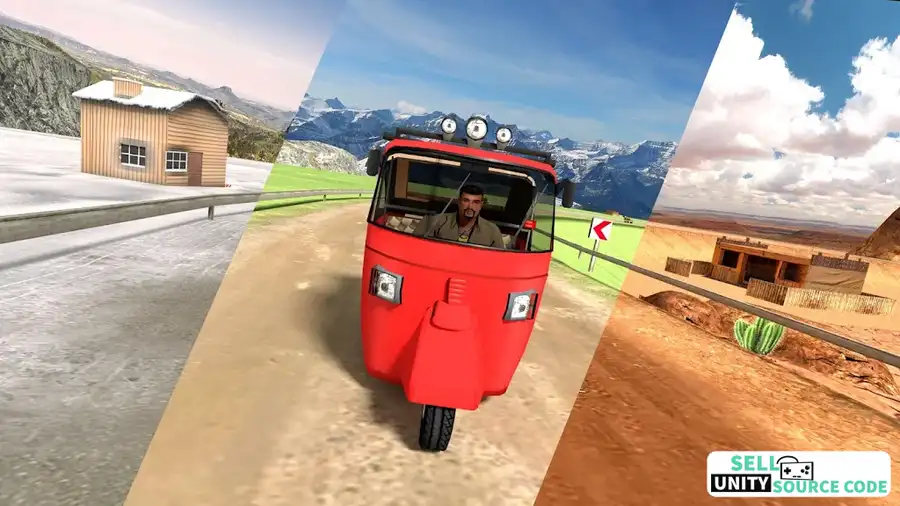Real Tuk Tuk Racing 2019: Best Auto Rickshaw Racer SellUnitySourceCode - Image 3