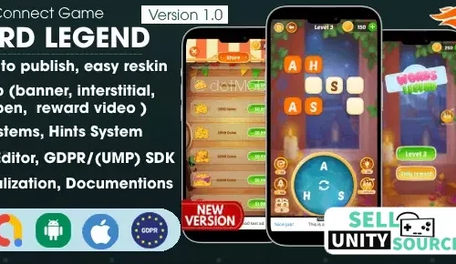 Word Legend Puzzle SellUnitySourceCode