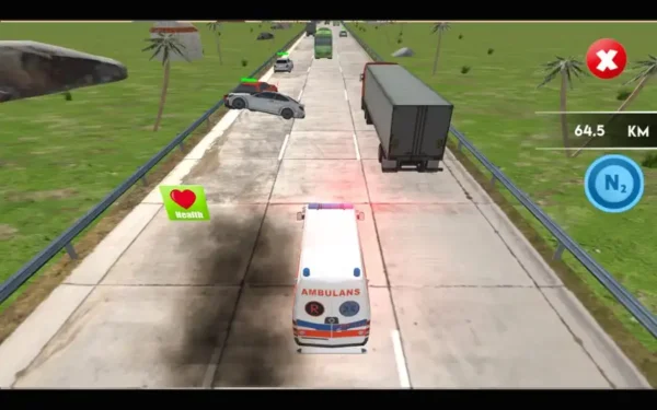 New Ambulance Call Drive – Emergency Siren Rescue Game –  SellUnitySourceCode.com - Image 5