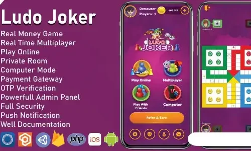 🎲 Ludo Joker With Online Multiplayers Real Money SellUnitySourceCode