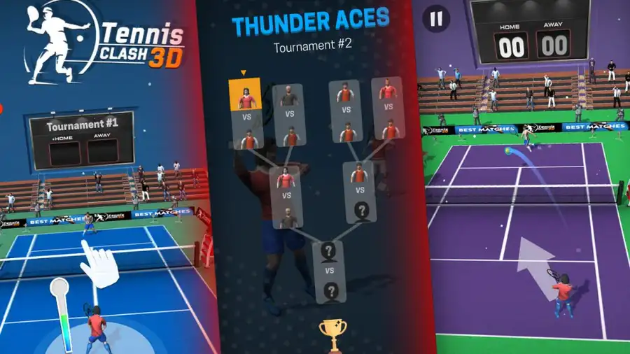 Tennis Game 3D Unity Source Code SellUnitySourceCode