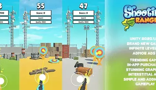 Shooting Range | Brand New Hypercasual Game | SellUnitySourceCode
