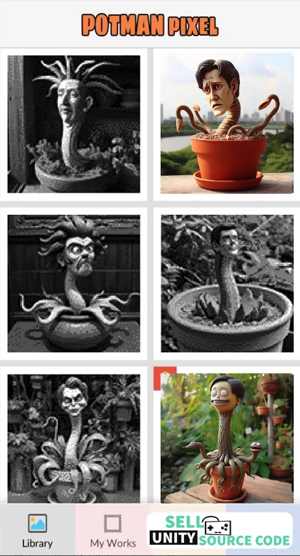 Potman Pixel Art Coloring SellUnitySourceCode - Image 4