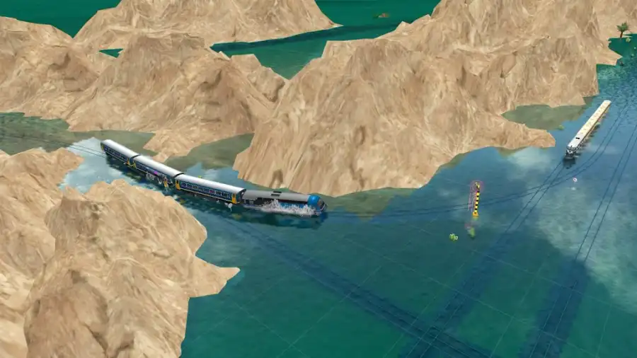 Train Driving on Water SellUnitySourceCode - Image 6