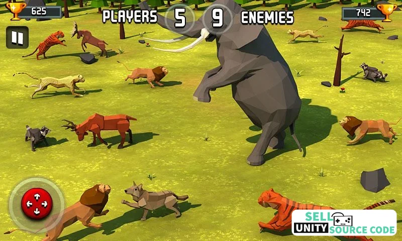 Animal Kingdom Battle Simulator 3D – Wild Beast War Game –  SellUnitySourceCode.com - Image 8