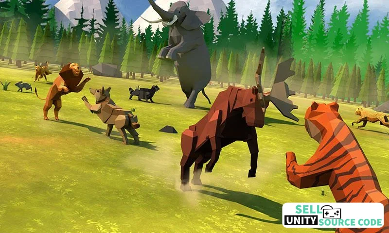 Animal Kingdom Battle Simulator 3D – Wild Beast War Game –  SellUnitySourceCode.com - Image 4