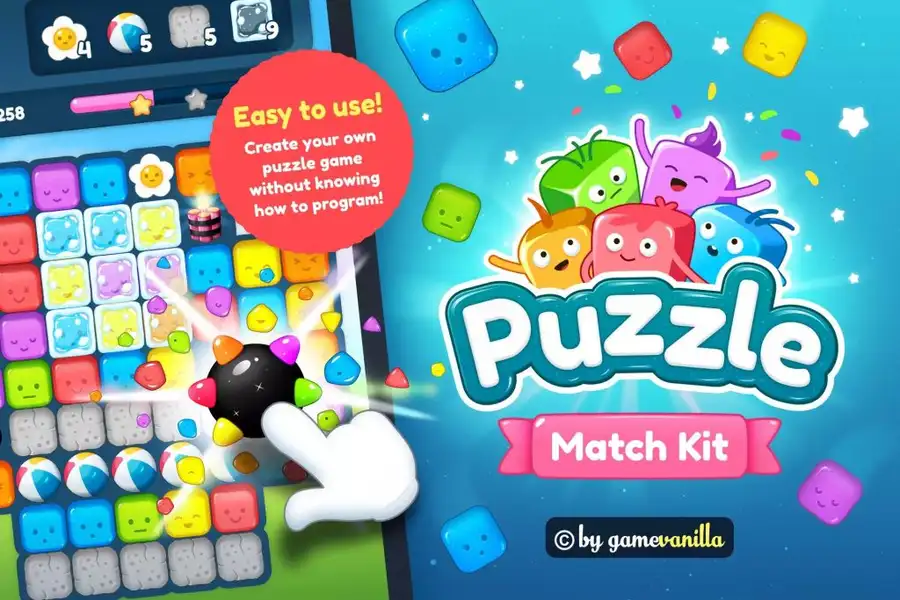 Puzzle Match Game Kit Bundle + 4 Art Packs | SellUnitySourceCode.com - Image 4