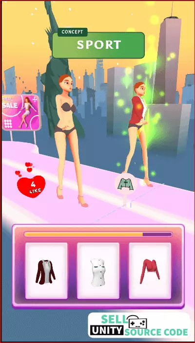 Fashion Battle – Dress up game SellUnitySourceCode - Image 9