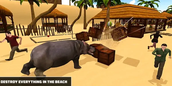 New Angry Hippo Attack Simulator – Wild Animal City Rampage –  SellUnitySourceCode.com - Image 7