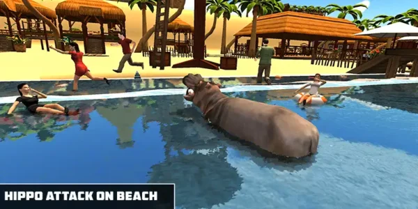 New Angry Hippo Attack Simulator – Wild Animal City Rampage –  SellUnitySourceCode.com - Image 9