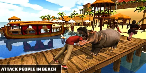 New Angry Hippo Attack Simulator – Wild Animal City Rampage –  SellUnitySourceCode.com - Image 11
