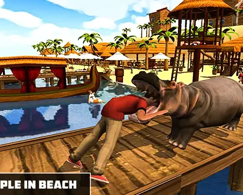 New Angry Hippo Attack Simulator – Wild Animal City Rampage –  SellUnitySourceCode.com