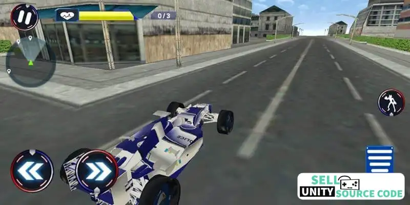 Transformer Fighting Superhero City SellUnitySourceCode - Image 8