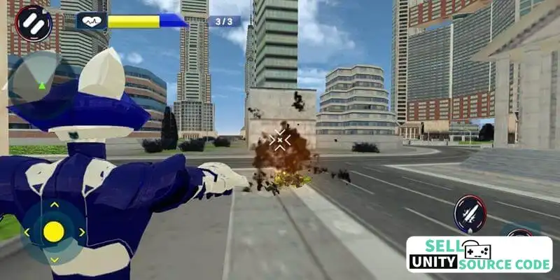 Transformer Fighting Superhero City SellUnitySourceCode - Image 2