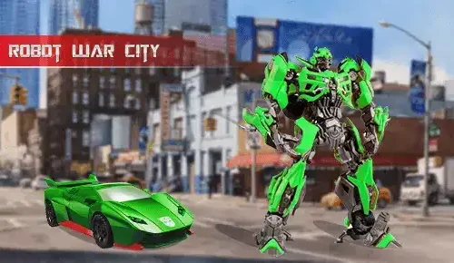 Transformer Fighting Superhero City SellUnitySourceCode