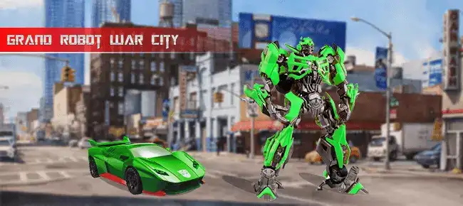 Transformer Fighting Superhero City SellUnitySourceCode