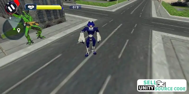 Transformer Fighting Superhero City SellUnitySourceCode - Image 5