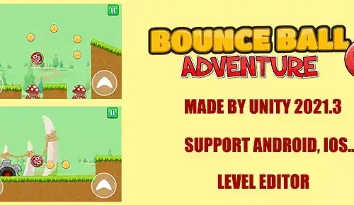 Red Bounce Ball Adventure: Platform Jump  SellUnitySourceCode.com