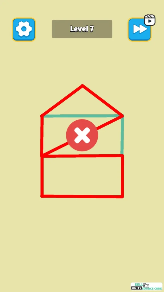 Easy One Line: Drawing Puzzle SellUnitySourceCode - Image 9