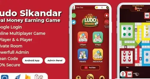 Ludo Sikandar Real Money Earning Android App SellUnitySourceCode