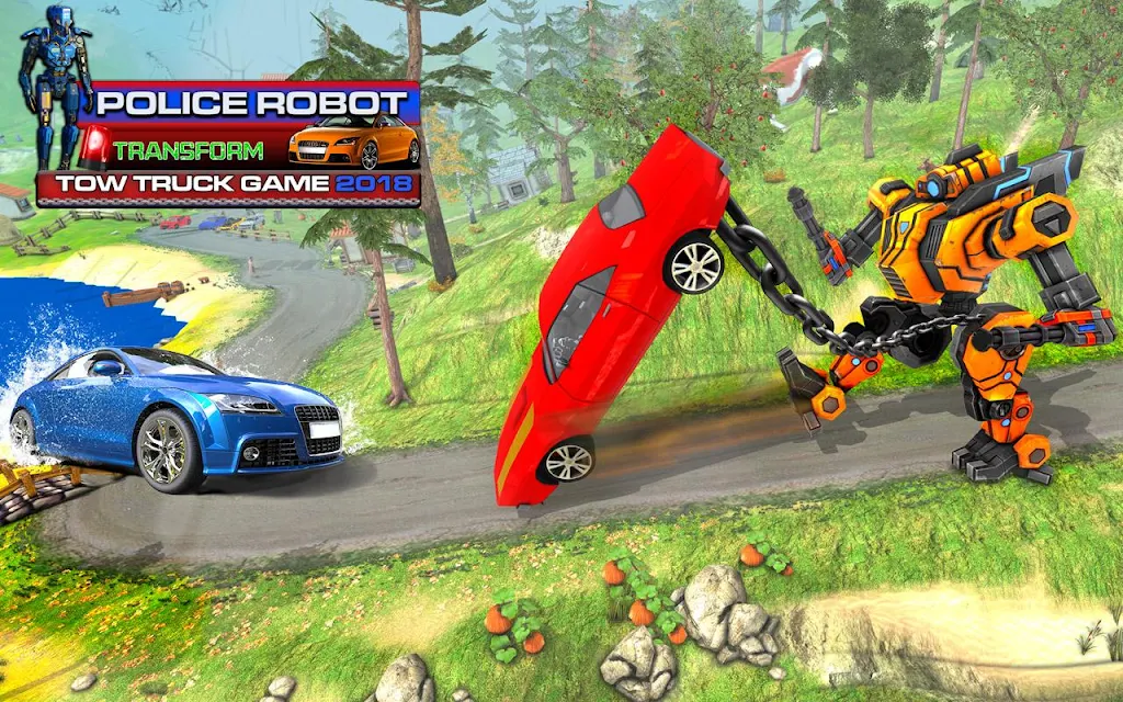 Police Robot Transform Tow Truck Game 2018 SellUnitySourceCode - Image 4