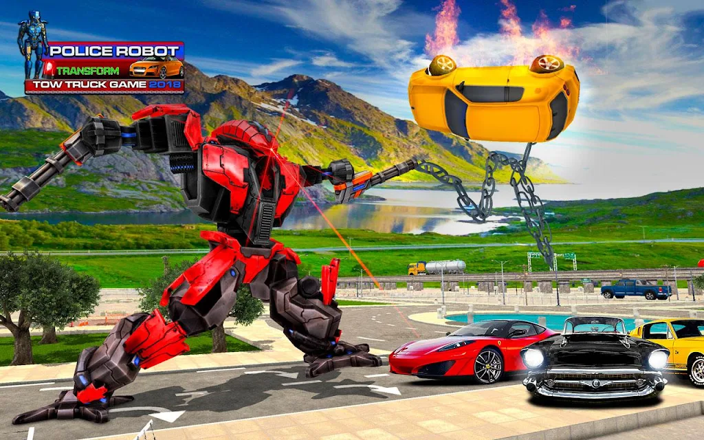 Police Robot Transform Tow Truck Game 2018 SellUnitySourceCode - Image 6