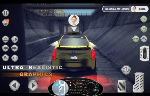 New Amazing Taxi Simulator V2 2019 – Real City Cab Driving Game – SellUnitySourceCode.com Demo  - Image 3