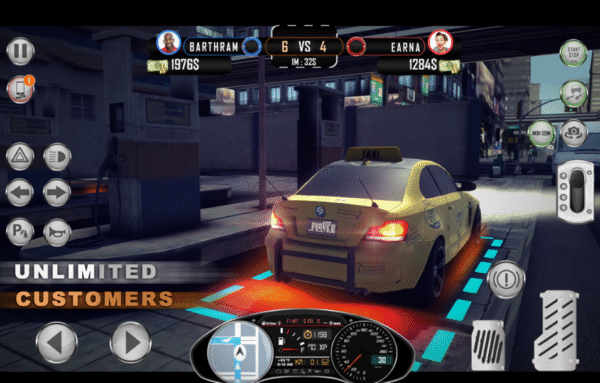 New Amazing Taxi Simulator V2 2019 – Real City Cab Driving Game – SellUnitySourceCode.com Demo  - Image 4